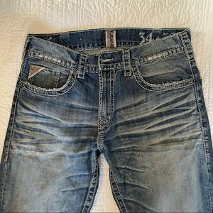 Men’s Silver Jeans distressed denim